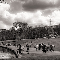 Buy canvas prints of Sunday Afternoon at Shibden Park by Glen Allen