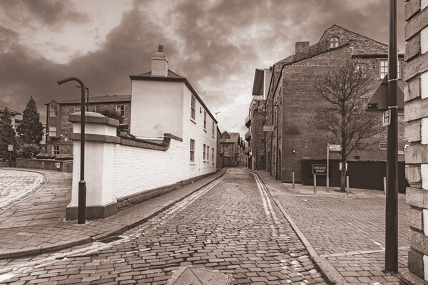Towards Brewery Wharf Leeds Sepia Picture Board by Glen Allen
