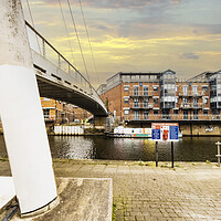 Buy canvas prints of Knight's Way Bridge Leeds by Glen Allen
