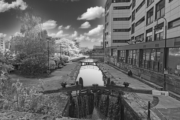 Rochdale Canal in Manchester City Centre Picture Board by Glen Allen