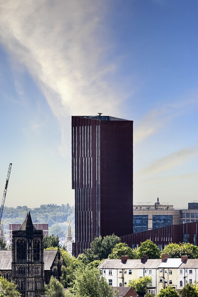 Building Broadcasting Tower - Leeds Picture Board by Glen Allen