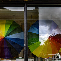Buy canvas prints of Rainbow Brolly by Glen Allen