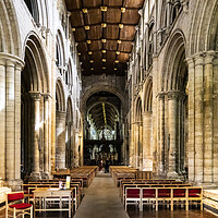 Buy canvas prints of Selby Abbey Interior 2023 by Glen Allen