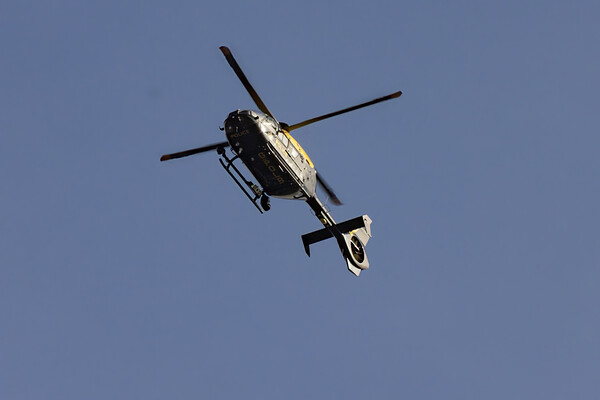 Police Helicopter III Picture Board by Glen Allen