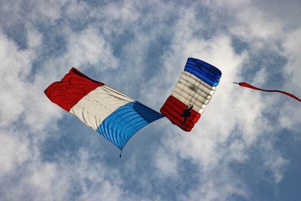 Flying the French Flag Picture Board by Glen Allen