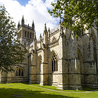 Buy canvas prints of Selby Abbey bathed in summer sun by Glen Allen