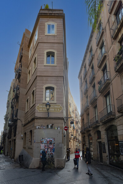 A Barcelona Street Picture Board by Glen Allen