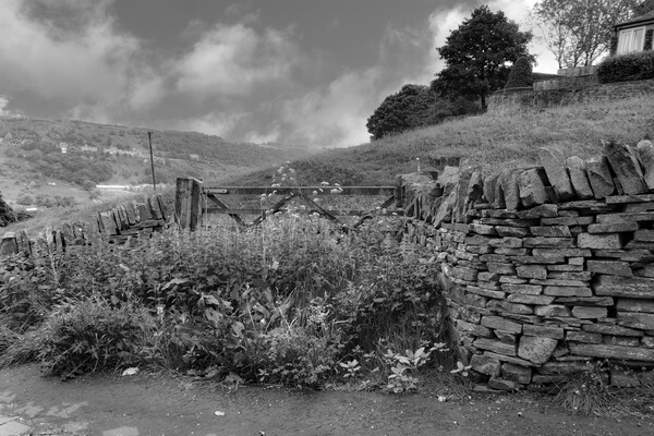 Scenes of Yorkshire - Abandoned Field Gate Picture Board by Glen Allen