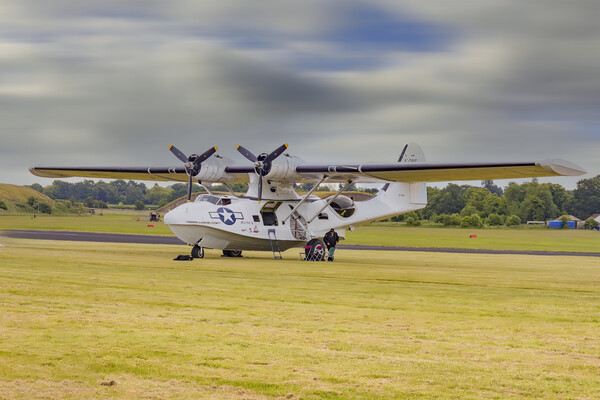 Catalina Airplane in Cosford Air Show 2024 Picture Board by Glen Allen