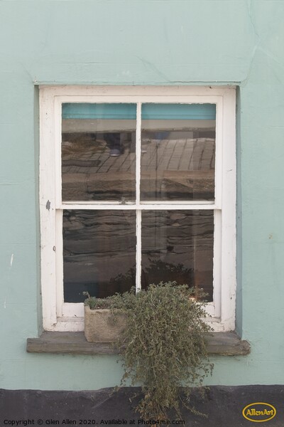 Reflections in the window Picture Board by Glen Allen