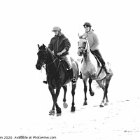 Buy canvas prints of Riders on the Beach by Glen Allen
