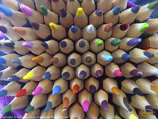 Colour Pencils Picture Board by Glen Allen