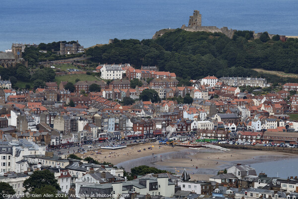 Scarborough South Bay from Olivers Mount Picture Board by Glen Allen