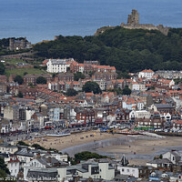 Buy canvas prints of Scarborough South Bay from Olivers Mount by Glen Allen