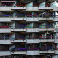 Buy canvas prints of Abstract Barcelona Apartments by Glen Allen