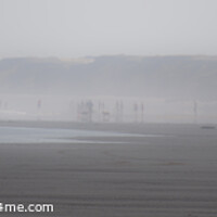 Buy canvas prints of Walking through the sea mist - Panoramic  by Glen Allen