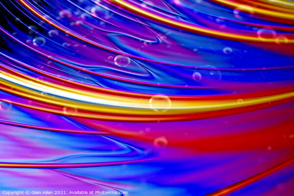 Bubbles in a Fractal universe Picture Board by Glen Allen