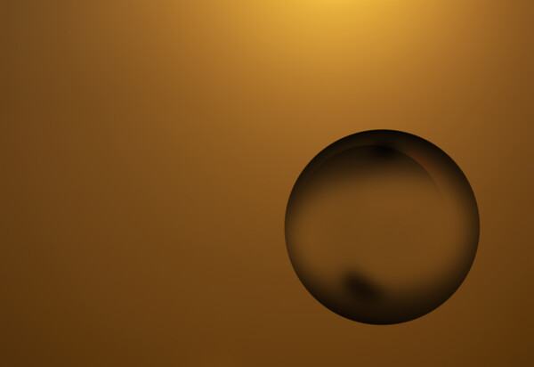 Dark Bubble Picture Board by Glen Allen