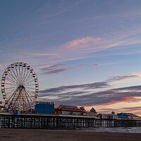 Buy canvas prints of Blackpool Sunset  by Glen Allen