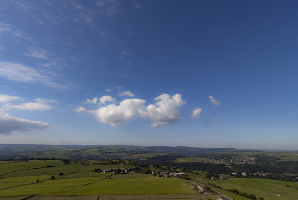 View from Castle Hill - Huddersfield Picture Board by Glen Allen