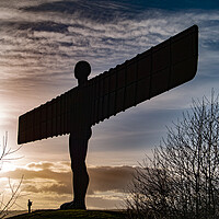Buy canvas prints of Standing at the foot of The Angel of the North by Glen Allen