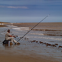 Buy canvas prints of Sea Fishing at Spurn Point by Glen Allen
