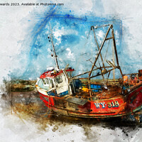 Buy canvas prints of Lobster Fishing Boat at Brancaster Staithe by John Edwards