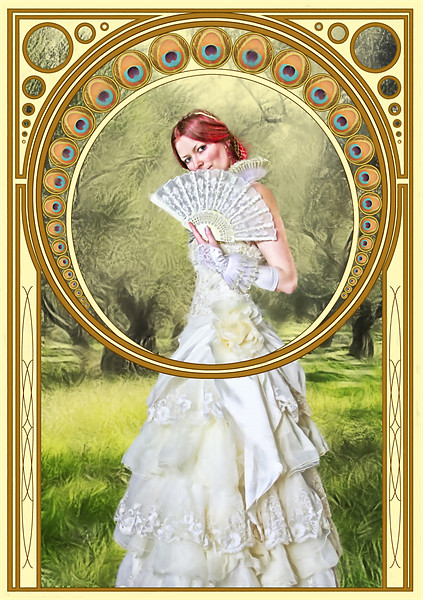 The Orchard, Art Nouveau Picture Board by John Edwards