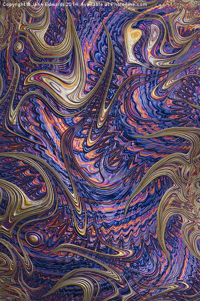 Twisted Abstract Picture Board by John Edwards