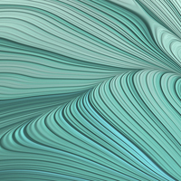 Buy canvas prints of Folded Blue Green Abstract by John Edwards