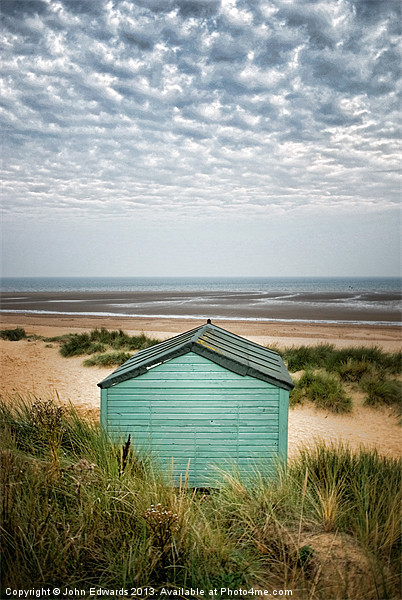 Beach hut, Old Hunstanton, Norfolk Picture Board by John Edwards
