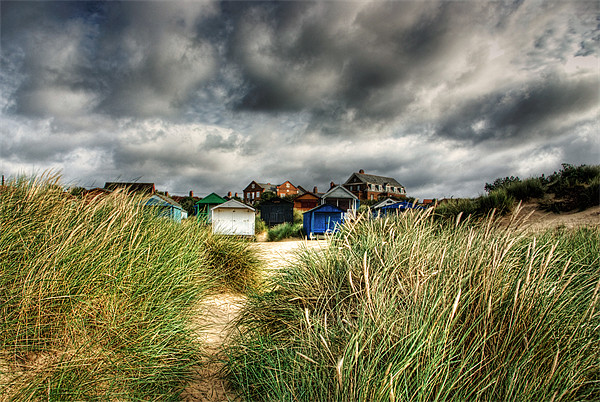 The gathering storm, Old Hunstanton, Norfolk Picture Board by John Edwards