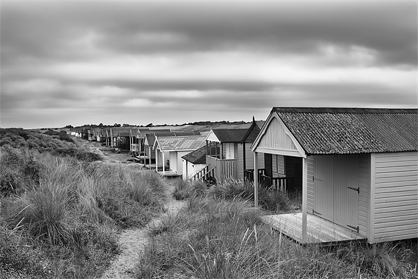 Beach Huts near the Golf Club, Old Hunstanton Picture Board by John Edwards