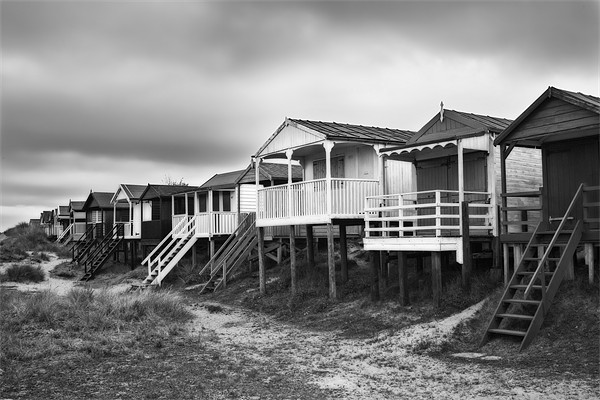 Beach Huts, North Norfolk, UK Picture Board by John Edwards