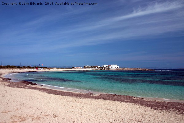 Es Pujols, Formentera Picture Board by John Edwards