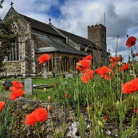 Buy canvas prints of The Church of St Mary the Virgin, South Wootton by John Edwards