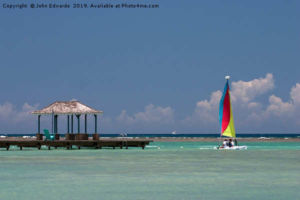 Sail away, Montego Bay Picture Board by John Edwards
