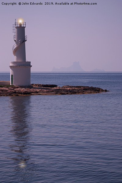 La Savina Lighthouse and Es Vedra Picture Board by John Edwards