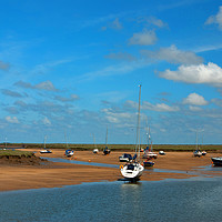 Buy canvas prints of Low Tide, Wells-next-the-sea, North Norfolk by John Edwards