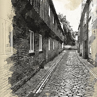 Buy canvas prints of St Margaret’s Lane, King’s Lynn by John Edwards