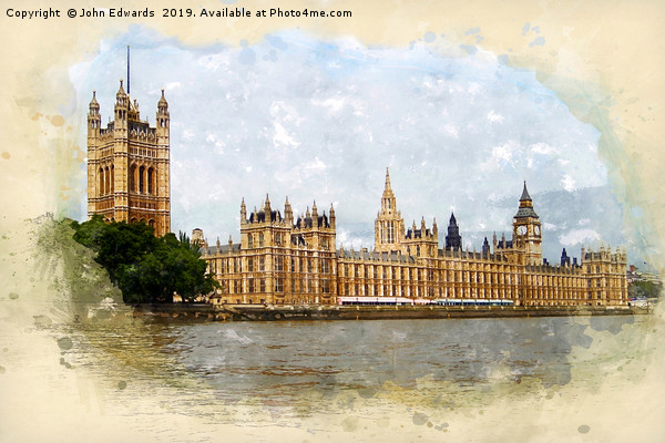 The Palace of Westminster Picture Board by John Edwards