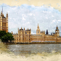 Buy canvas prints of The Palace of Westminster by John Edwards