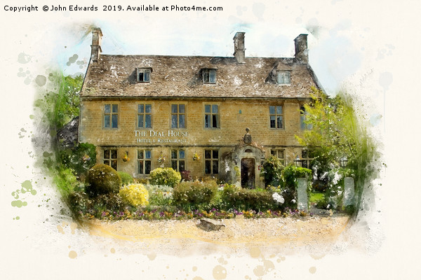 The Dial House, Bourton-on-The-Water Picture Board by John Edwards