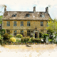 Buy canvas prints of The Dial House, Bourton-on-The-Water by John Edwards