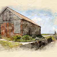 Buy canvas prints of The Coal Barn at Thornham Staithe by John Edwards