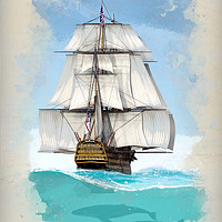 Buy canvas prints of Under sail by John Edwards