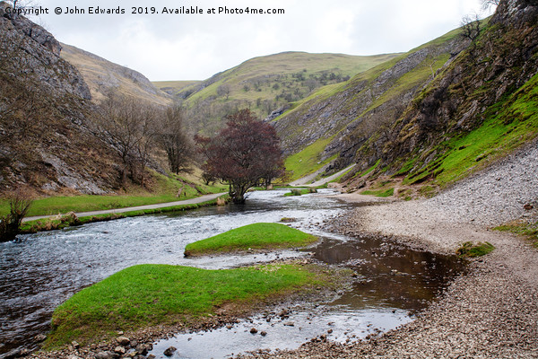 Islands in the stream, Dovedale Picture Board by John Edwards