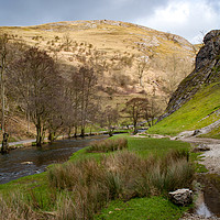 Buy canvas prints of Dovedale and River Dove by John Edwards