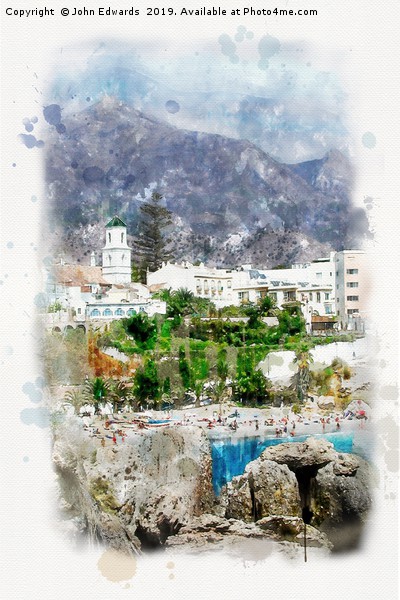 Nerja, Andalusia  Picture Board by John Edwards