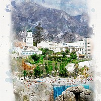 Buy canvas prints of Nerja, Andalusia  by John Edwards